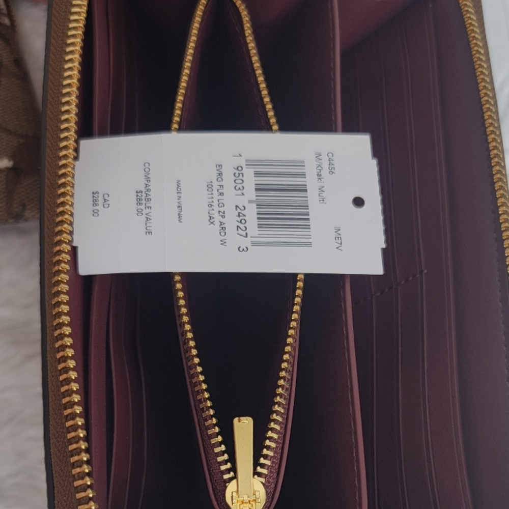 ✅ Coach 3 SET Designer Shoulder Bag P urse Wallet Wristlet NWT - Picture 7 of 15